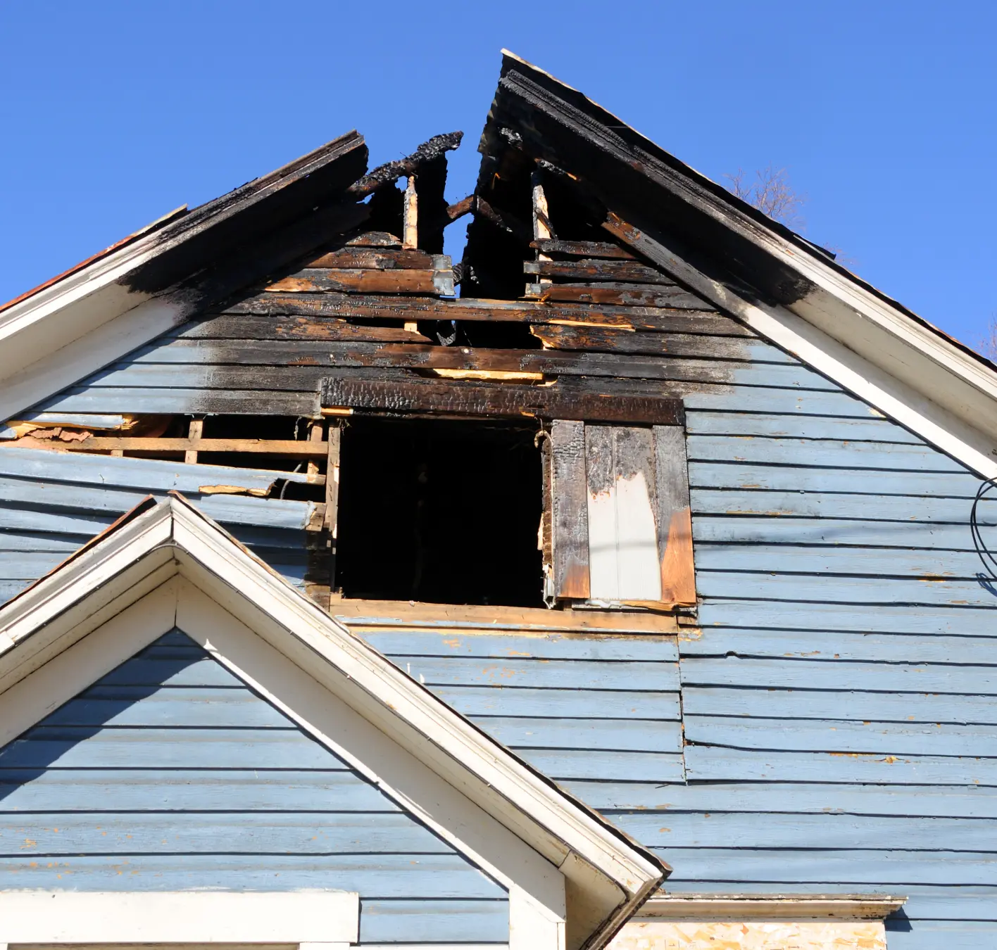 residential fire damage claim